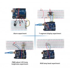 Kit for Arduino UNO IDE Diy Kit support Mixly,Mblock Scratch graphical Programming, with 30 courses for UNO R3