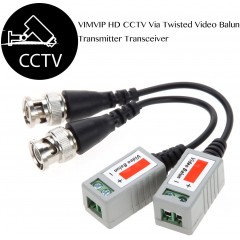 6 Pairs (12 Pcs) Mini CCTV BNC Video Balun Transceiver Cable