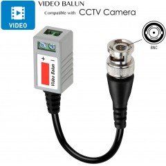 6 Pairs (12 Pcs) Mini CCTV BNC Video Balun Transceiver Cable