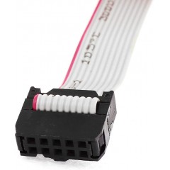 6Pack F/F IDC Flat Ribbon Cable, 2.54mm Pitch 2 Row 10Pin Female to Female Wires IDC Ribbon Cable Connector