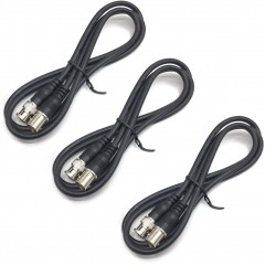 5-Pieces BNC M/F Extension Coaxial Line Cable,1.6ft/20 BNC Male to Female CCTV Extension Coaxial Line Cable
