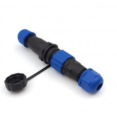 SD13 4pin Waterproof Power Cable Connector, IP68 4pin Plug and Socket, auto Electrical Power Connector Plug(Male)-Socket