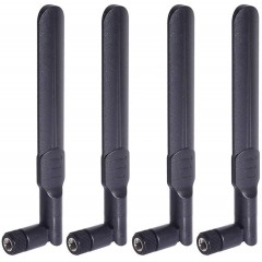 Dual Band WiFi 2.4GHz 5GHz 5.8GHz 8dBi MIMO RP-SMA Male Antenna (4-Pack) for ASUS TP-Link Fenvi Rosewill Gigabyte Wirele
