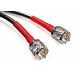 Cable Experts RG-8X Coax Cable - 25 FT PL259 M/M Connectors - Heavy Duty Indoor/Outdoor Weatherproof Jumper Cables - CB