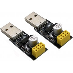 2pcs CH340 USB to ESP8266 ESP-01 WiFi Module Adapter Computer Phone Wireless Communication Microcontroller for Arduino