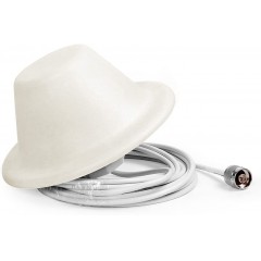 4G LTE 3G GSM High Performance Wide-Band Dome Ceiling Antenna for Cell Phone Signal Booster with 16 feet RG58 Cable N Ma